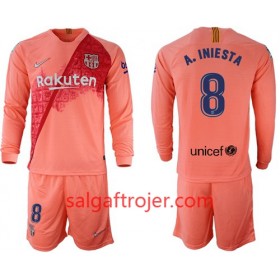 FC Barcelona Fodboldtrøjer A.Iniesta 8 Børn 3. sæt 2018/19 Langærmet